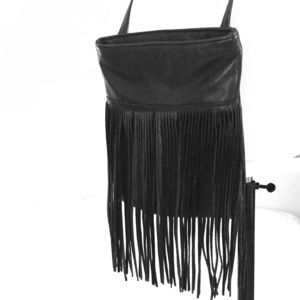 Margot Leather Fringe Bag